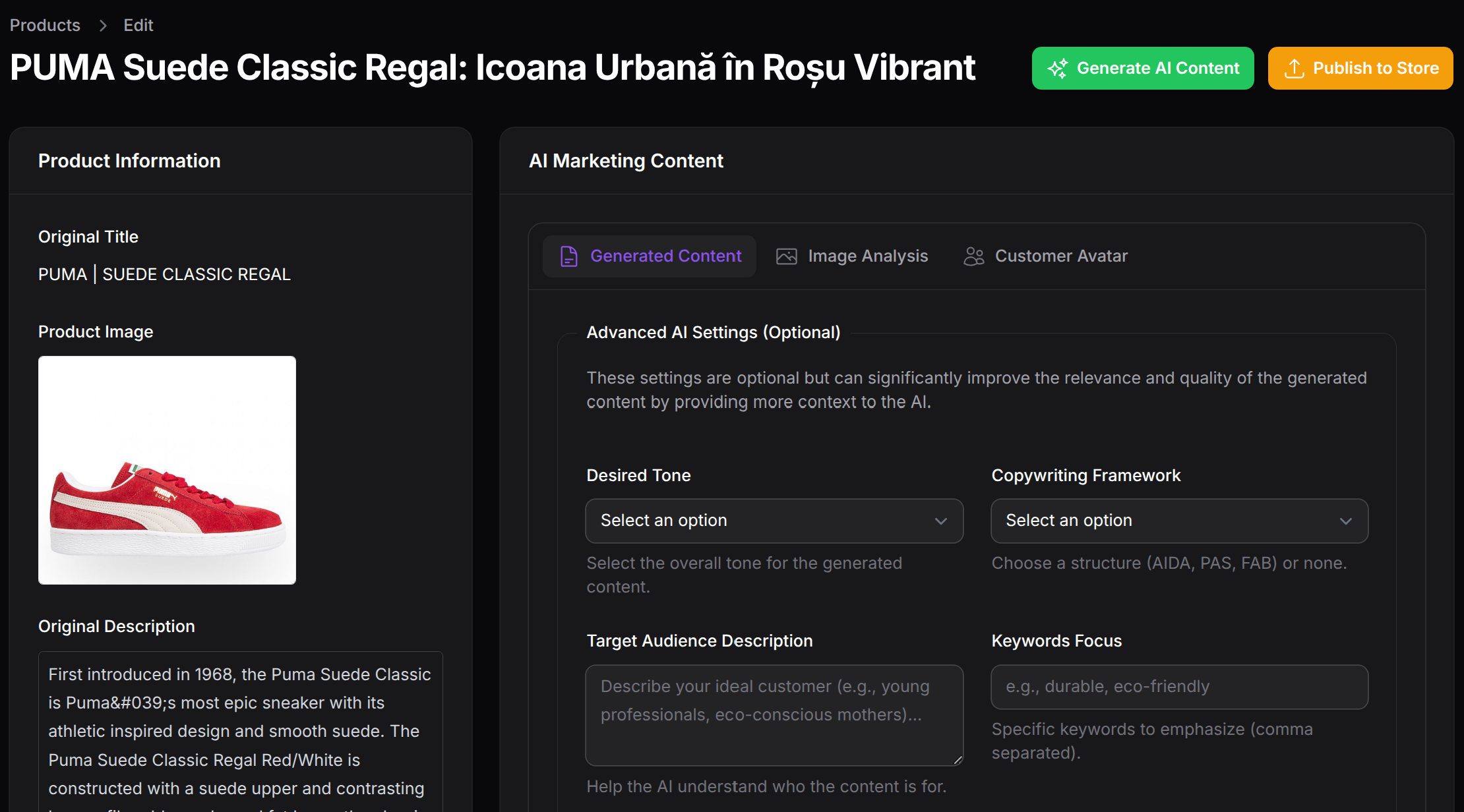 AI Product Descriptions - Beloyal